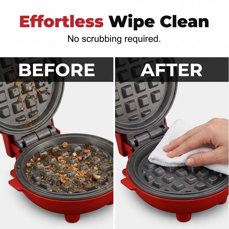 🍯 Morning Happiness-Mini Electric Waffle Maker🍽️ Start Your Day With Perfect Waffles🧇
