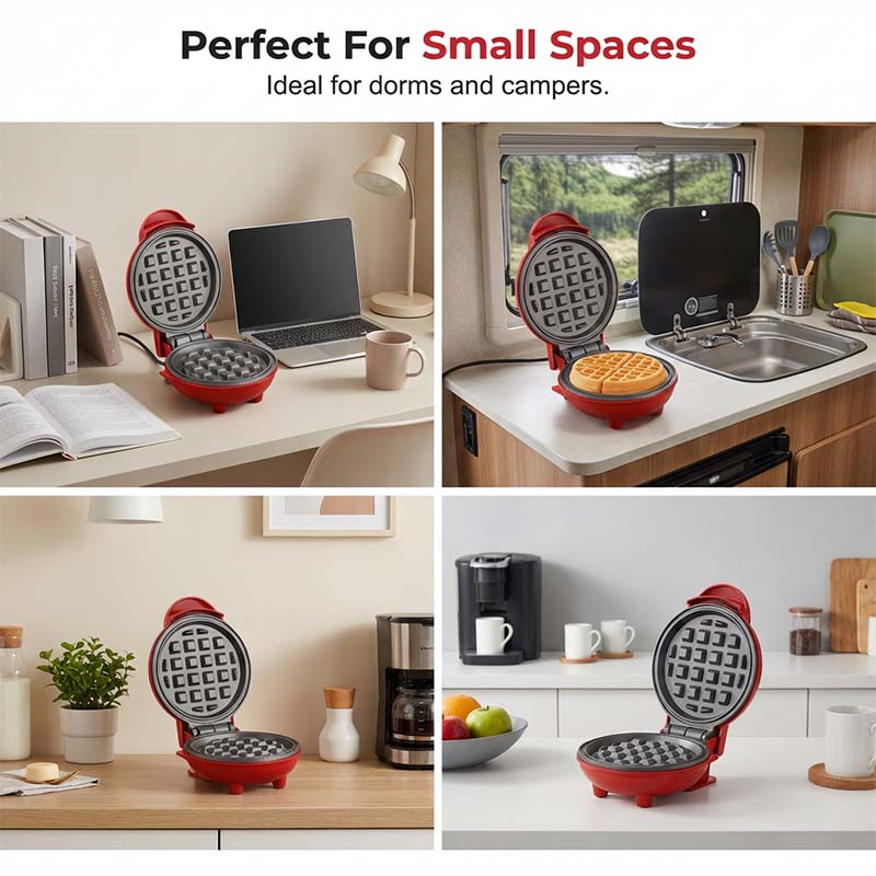 🍯 Morning Happiness-Mini Electric Waffle Maker🍽️ Start Your Day With Perfect Waffles🧇