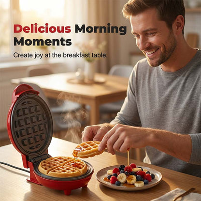 🍯 Morning Happiness-Mini Electric Waffle Maker🍽️ Start Your Day With Perfect Waffles🧇