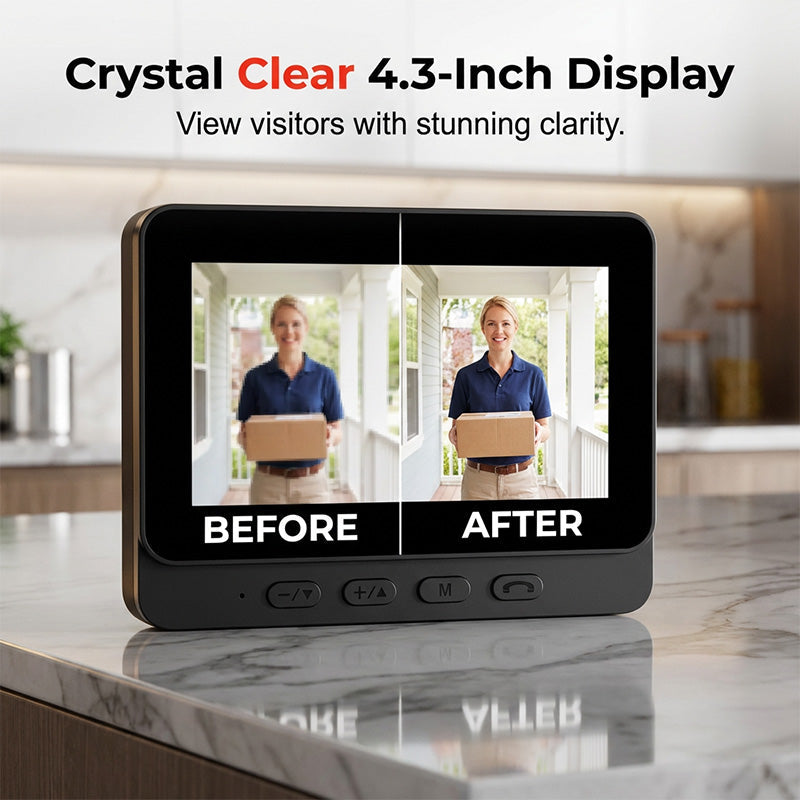 💥 LIMITED-TIME SALE – 54% OFF 🚪Smart Video Doorbell with 4.3" Display Screen