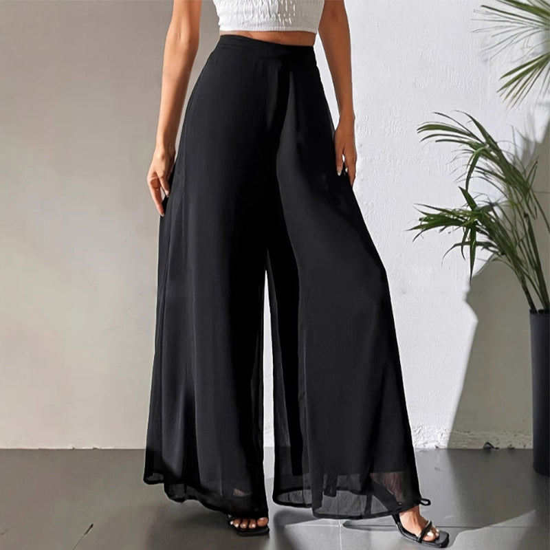 ✨ Chic & Comfortable: Women's Flowing Chiffon Wide-Leg Pants For Every Occasion ✨