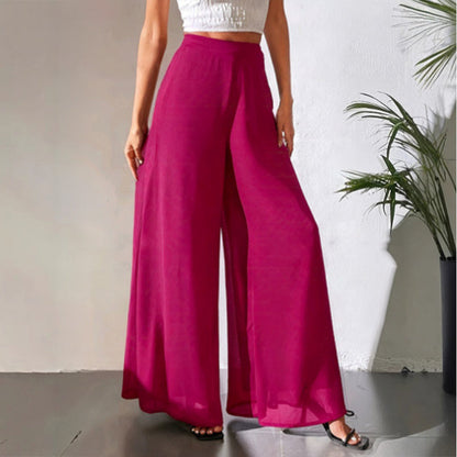 ✨ Chic & Comfortable: Women's Flowing Chiffon Wide-Leg Pants For Every Occasion ✨