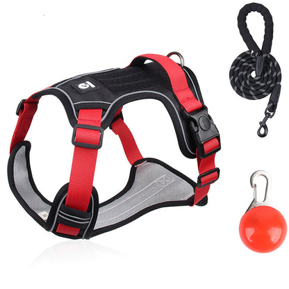 📢📢50% OFF !! 🐶 No Pull Dog Harness With Leash & Collar LED - Walks Just Got Easier ✨