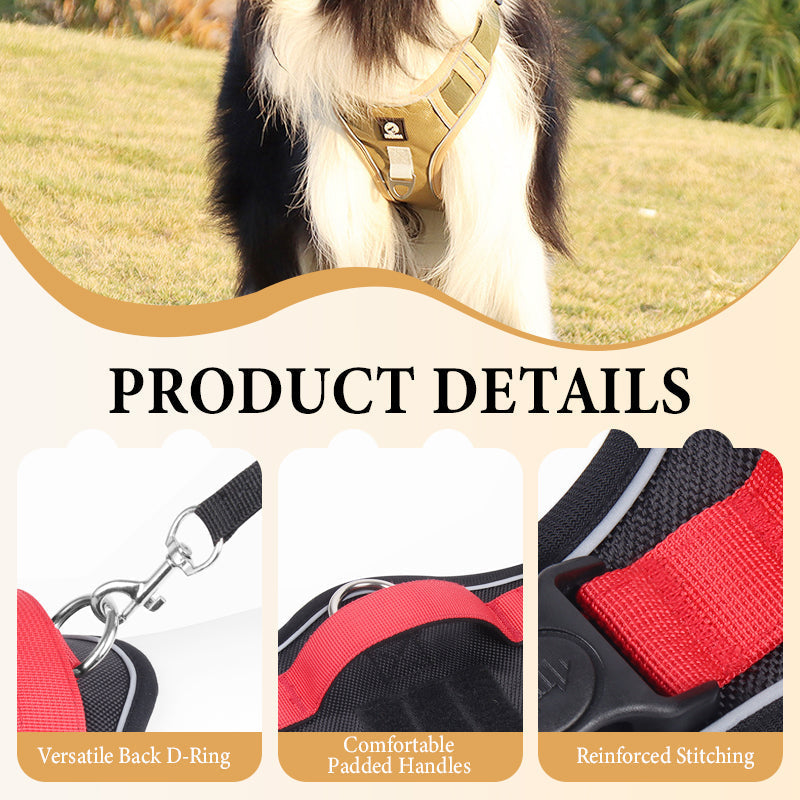 📢📢50% OFF !! 🐶 No Pull Dog Harness With Leash & Collar LED - Walks Just Got Easier ✨