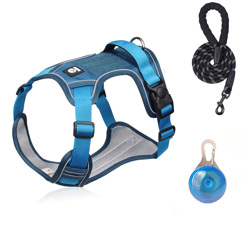 📢📢50% OFF !! 🐶 No Pull Dog Harness With Leash & Collar LED - Walks Just Got Easier ✨
