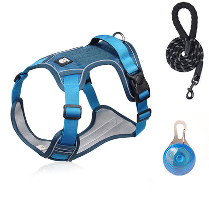 📢📢50% OFF !! 🐶 No Pull Dog Harness With Leash & Collar LED - Walks Just Got Easier ✨