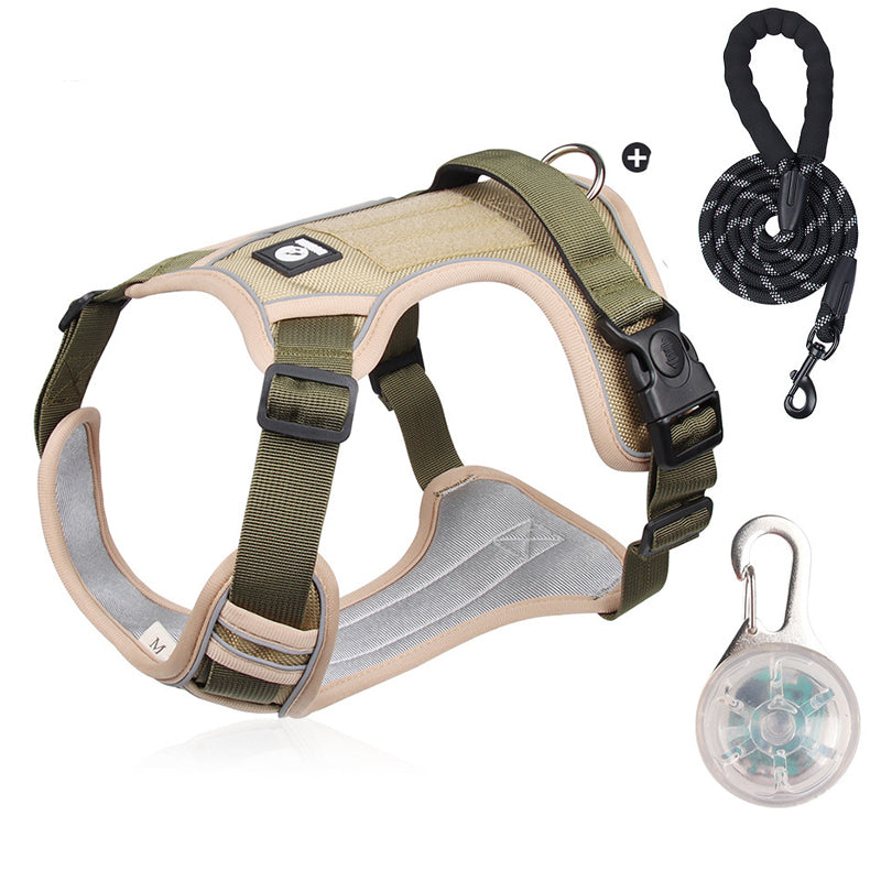 📢📢50% OFF !! 🐶 No Pull Dog Harness With Leash & Collar LED - Walks Just Got Easier ✨