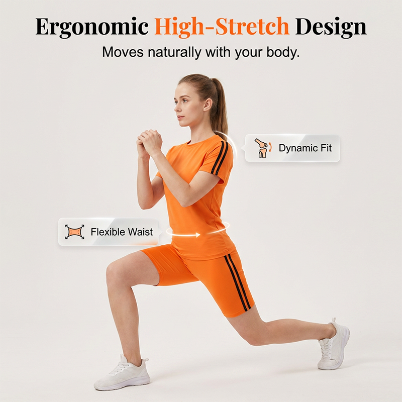 🏃‍♀️ Stay Active & Stylish: Women's Casual Short-Sleeve Top And Shorts Set For Your Summer Vibes☀️