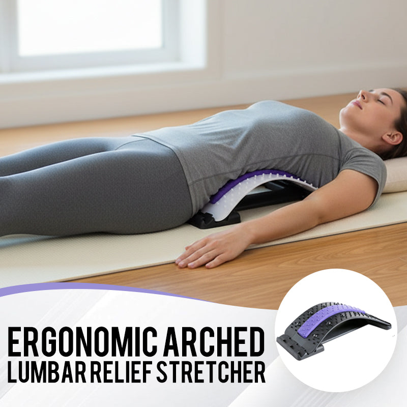 🧘‍♂️ Relieve Back Pain With The Ergonomic Arched Lumbar Relief Stretcher🌿