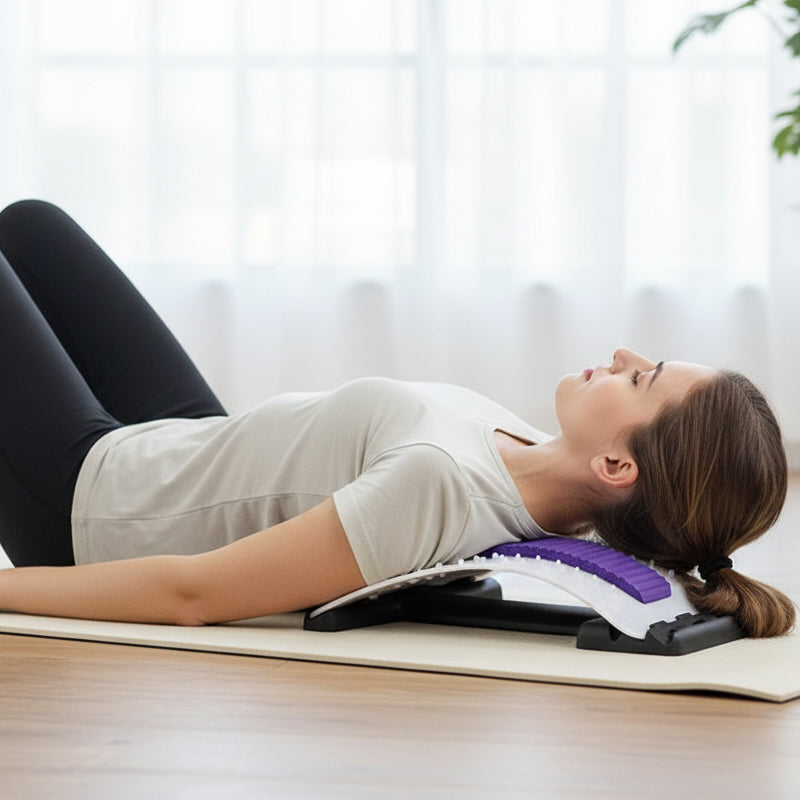 🧘‍♂️ Relieve Back Pain With The Ergonomic Arched Lumbar Relief Stretcher🌿