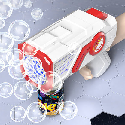 🌈Electric Astronaut Bubble Gun with LED Lights🎉 Endless Fun With Just One Button