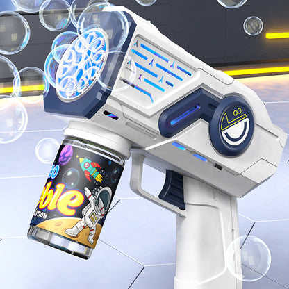 🌈Electric Astronaut Bubble Gun with LED Lights🎉 Endless Fun With Just One Button