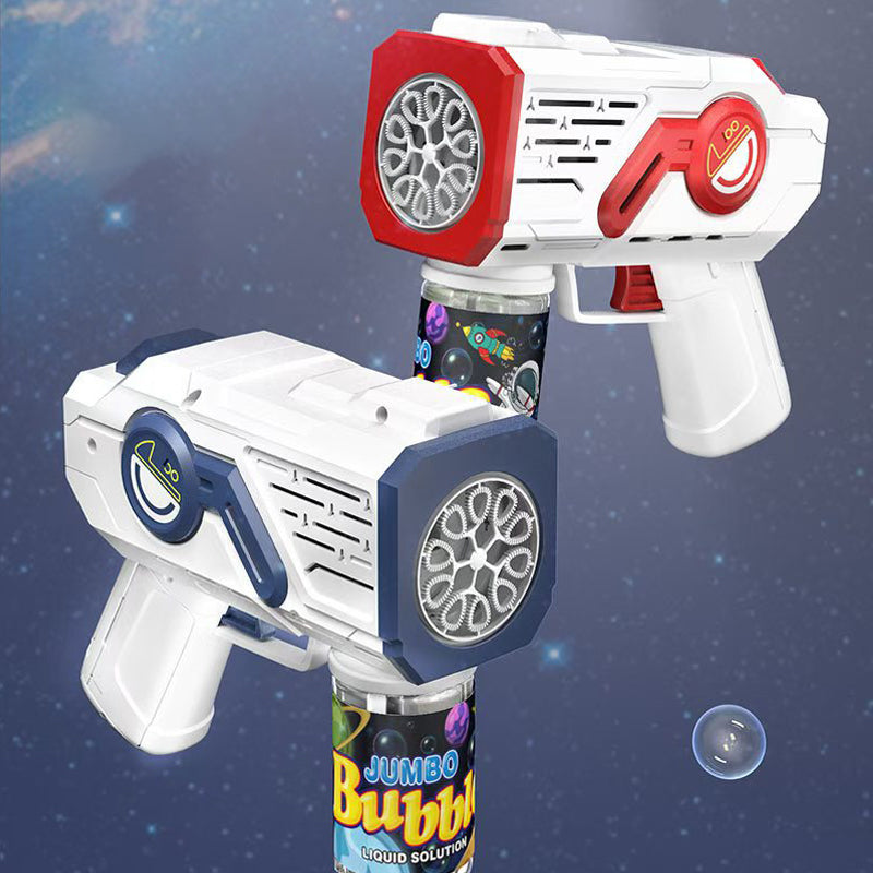 🌈Electric Astronaut Bubble Gun with LED Lights🎉 Endless Fun With Just One Button