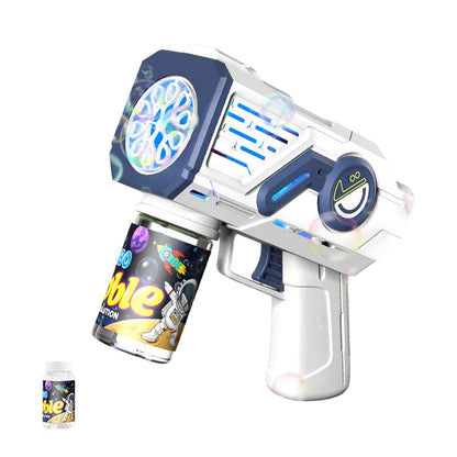 🌈Electric Astronaut Bubble Gun with LED Lights🎉 Endless Fun With Just One Button