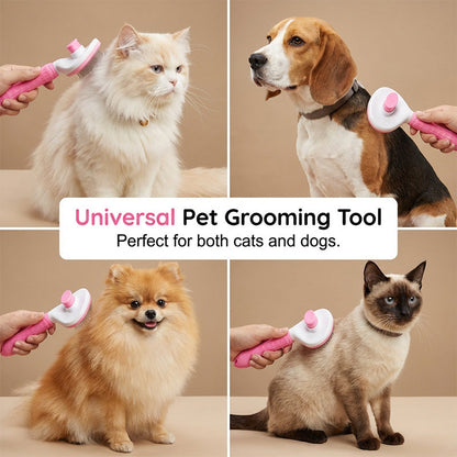 🧹Self-Cleaning Slicker Brush for Dogs & Cats 🐶Say Goodbye To Pet Hair Chaos 🐾✨