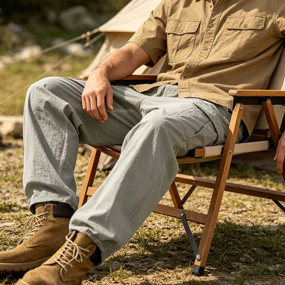 👖 LIMITED-TIME 50% OFF! ✨ Men's Cotton Linen Cargo Pants with Drawstring Waist – Breathable, Relaxed Fit, Multi-Pocket 🏔️