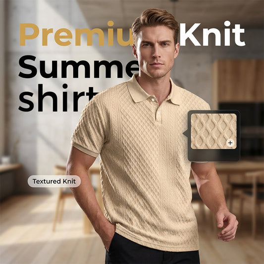 👔Men's Summer Lightweight Short-Sleeve Collared Shirt👕Elevate Your Summer Style🌞