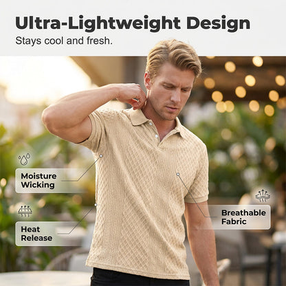👔Men's Summer Lightweight Short-Sleeve Collared Shirt👕Elevate Your Summer Style🌞