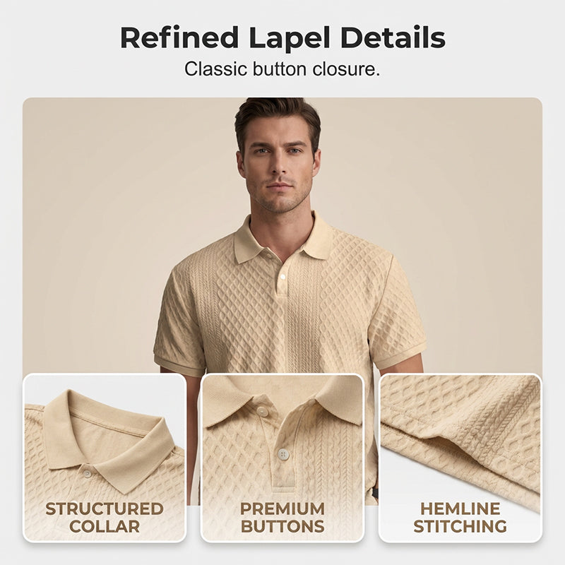 👔Men's Summer Lightweight Short-Sleeve Collared Shirt👕Elevate Your Summer Style🌞