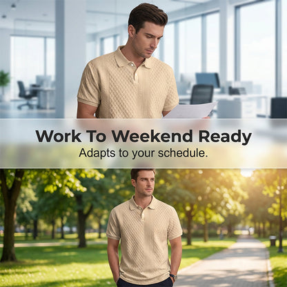 👔Men's Summer Lightweight Short-Sleeve Collared Shirt👕Elevate Your Summer Style🌞