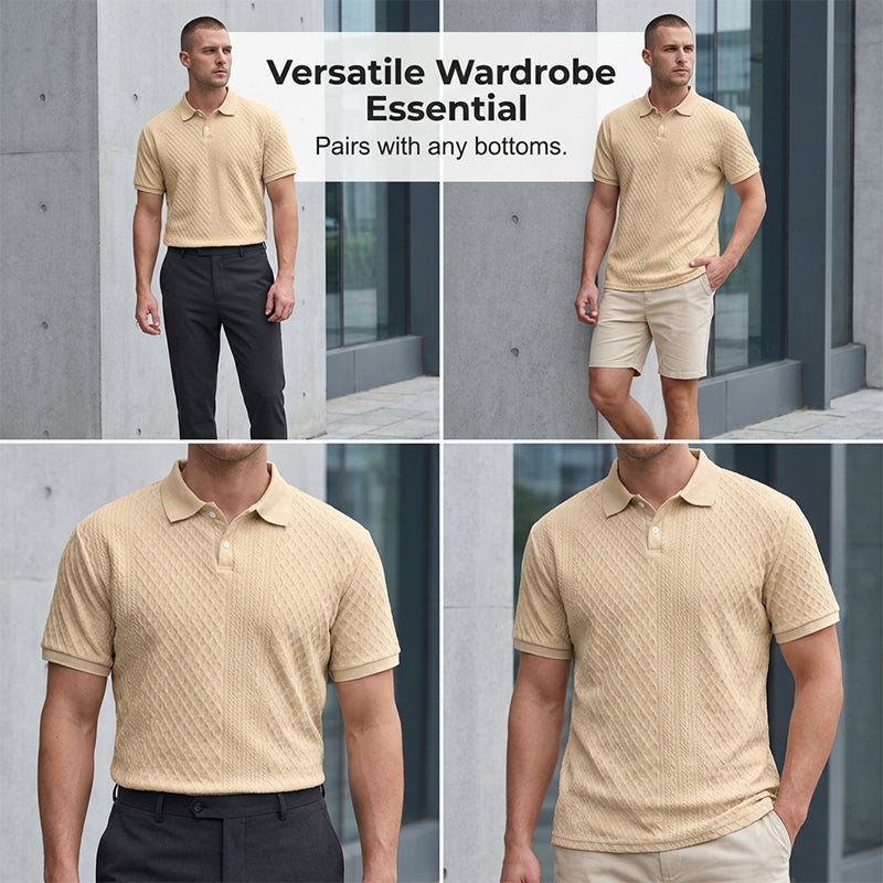 👔Men's Summer Lightweight Short-Sleeve Collared Shirt👕Elevate Your Summer Style🌞