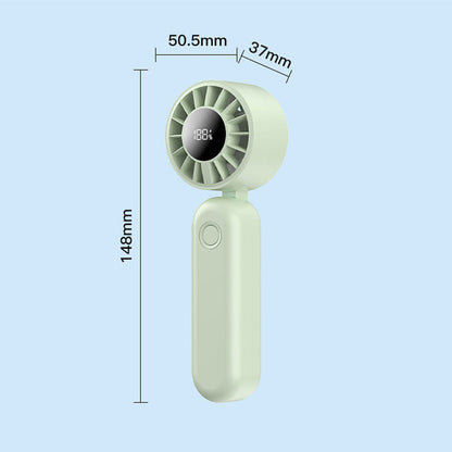 ❄️ Beat The Heat Anywhere! 🌬️Portable Handheld Fan With 5 Speeds & LED Display