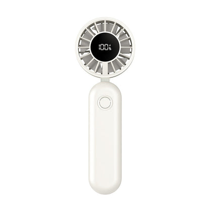 ❄️ Beat The Heat Anywhere! 🌬️Portable Handheld Fan With 5 Speeds & LED Display