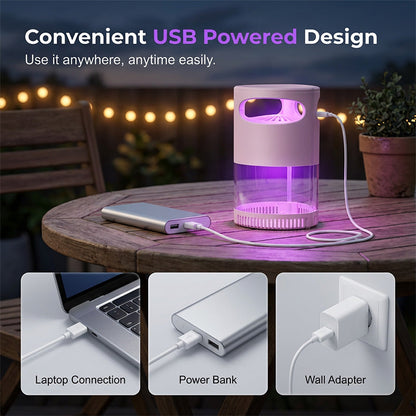 ⏳LAST DAY SALE ONLY ￡11.99!🏆Gainstarx™🇬🇧 Silent Insect Trap – UV Light & Gentle Suction Catcher 🪰✨  Chemical-Free Plug-In Fly & Moth Trap for Kitchen, Bedroom & Office 🏡🔌