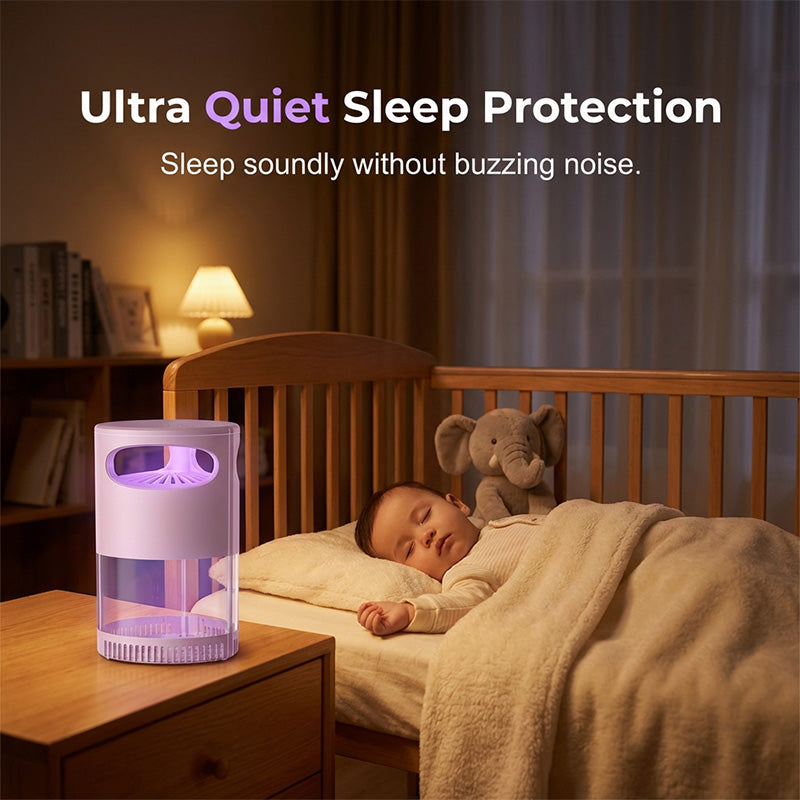 ⏳LAST DAY SALE ONLY ￡11.99!🏆Gainstarx™🇬🇧 Silent Insect Trap – UV Light & Gentle Suction Catcher 🪰✨  Chemical-Free Plug-In Fly & Moth Trap for Kitchen, Bedroom & Office 🏡🔌