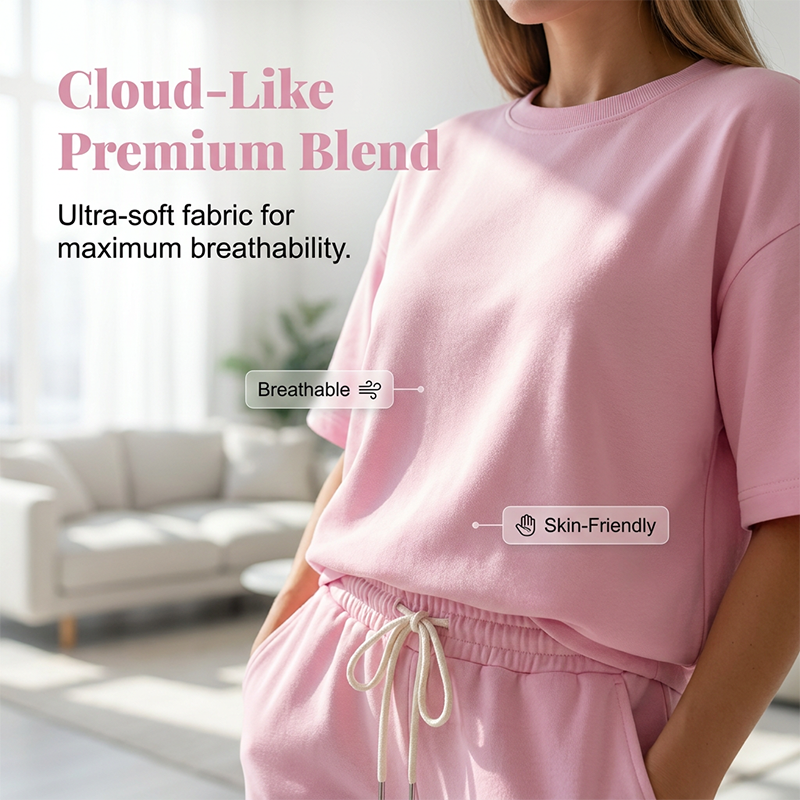 🔥 Zeitlich begrenzter Sale – bis zu 50% Rabatt💥Damen Freizeit Kurzarm Top & Hose Set