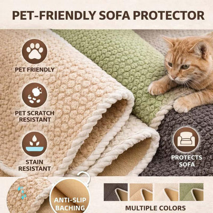 🐶Thickened Non-Slip Sofa Cover – Ultra-Soft, Washable, Scratch-Resistant & Pet-Friendly, 3 Colours 🛋️✨