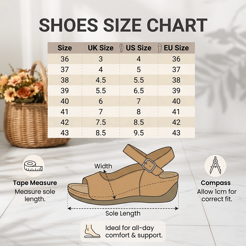 👡Women's Open Toe Wedge Sandals with Ankle Strap – Comfort Meets Style☀️