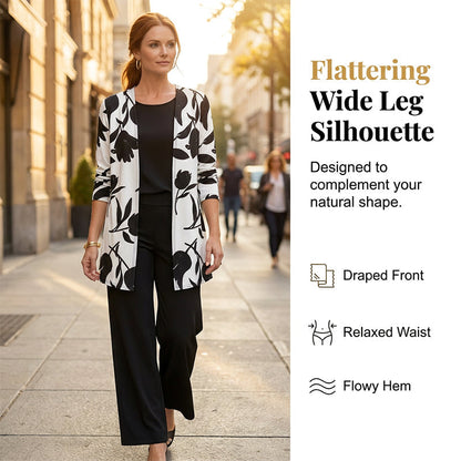 🌸 Müheloser Stil in einem wunderschönen, lässigen und bequemen 3-teiligen Outfit-Set für Damen ✨