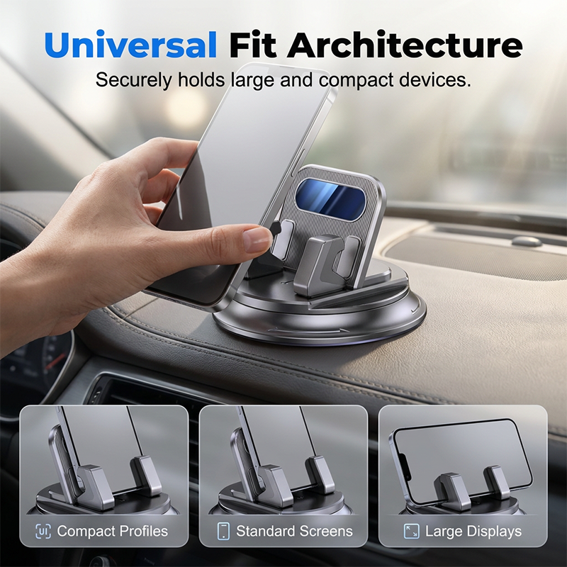 🚗💥LAST DAY SPECIAL PRICE!-￡9.99!!📱Rotating Dashboard Car Phone Holder–Hands-Free Phone Mount 🛡️