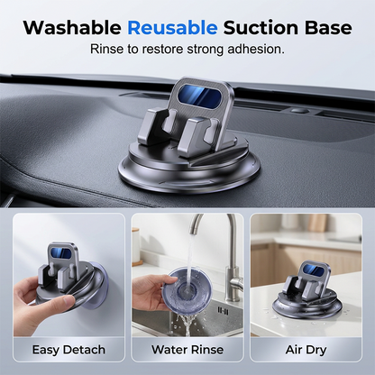 🚗💥LAST DAY SPECIAL PRICE!-￡9.99!!📱Rotating Dashboard Car Phone Holder–Hands-Free Phone Mount 🛡️