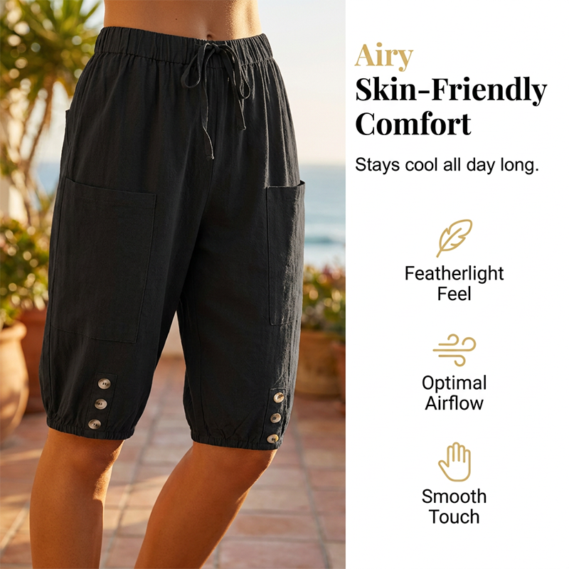 ☀️Women's Capri Pants With Drawstring Waist – Comfort Meets Style