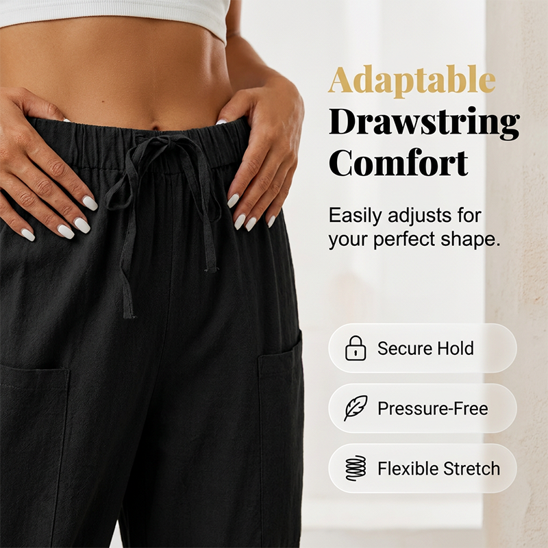 ☀️Women's Capri Pants With Drawstring Waist – Comfort Meets Style