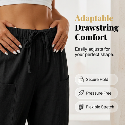 ☀️Women's Capri Pants With Drawstring Waist – Comfort Meets Style