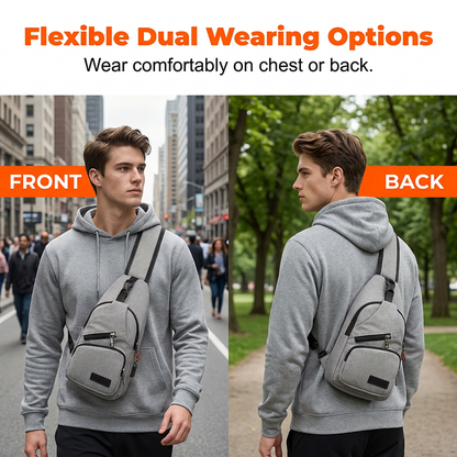 🎒 50% OFF NOW!⛰️ Outdoor Sport Sling Pack – Multifunctional, Durable & USB Port – Urban Commuter Essential 🚴‍♂️