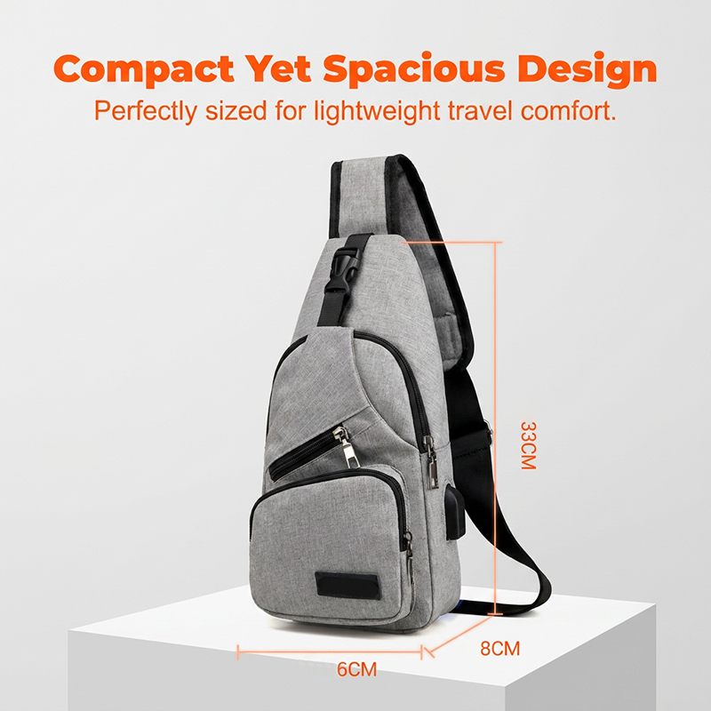 🎒 50% OFF NOW!⛰️ Outdoor Sport Sling Pack – Multifunctional, Durable & USB Port – Urban Commuter Essential 🚴‍♂️