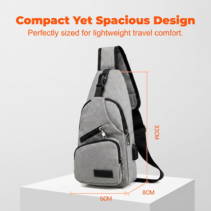 🎒 50% OFF NOW!⛰️ Outdoor Sport Sling Pack – Multifunctional, Durable & USB Port – Urban Commuter Essential 🚴‍♂️