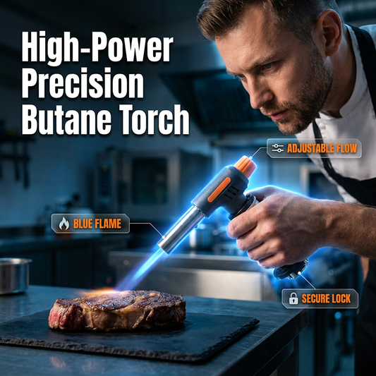 🔥LAST DAY SALE - 50% OFF🔥✨Portable Multi-Function Butane Torch🍽️🔥