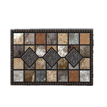 ⏳🔥LIMITED-TIME 50% OFF! 🏡 Geometric Stone Pattern Doormat – Stylish & Durable for Your Home ✨
