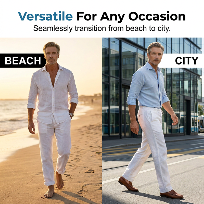 👖Effortless Comfort: Men's Casual Straight Leg Pants ✨