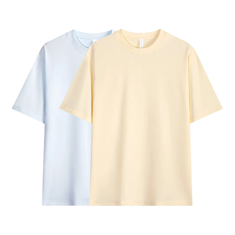 Herren T-Shirt mit überschnittenen Ärmeln in Unifarbe