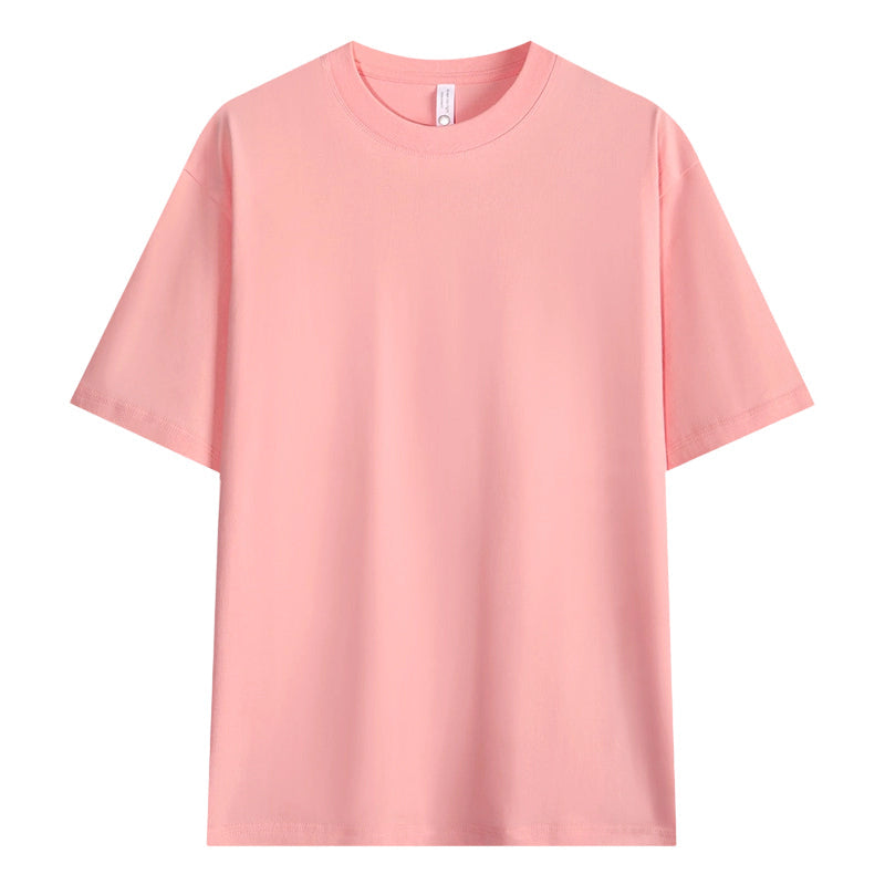 Herren T-Shirt mit überschnittenen Ärmeln in Unifarbe