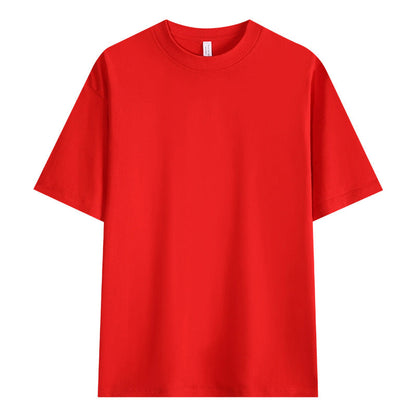 Herren T-Shirt mit überschnittenen Ärmeln in Unifarbe