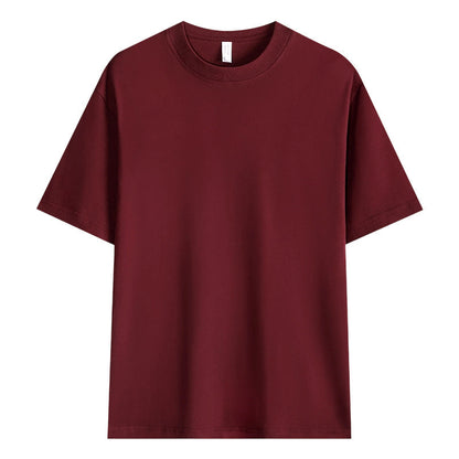 Herren T-Shirt mit überschnittenen Ärmeln in Unifarbe