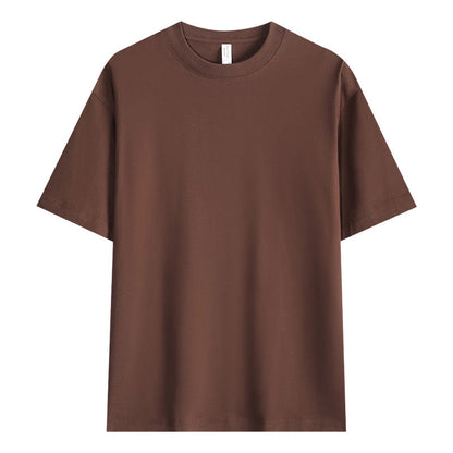 Herren T-Shirt mit überschnittenen Ärmeln in Unifarbe