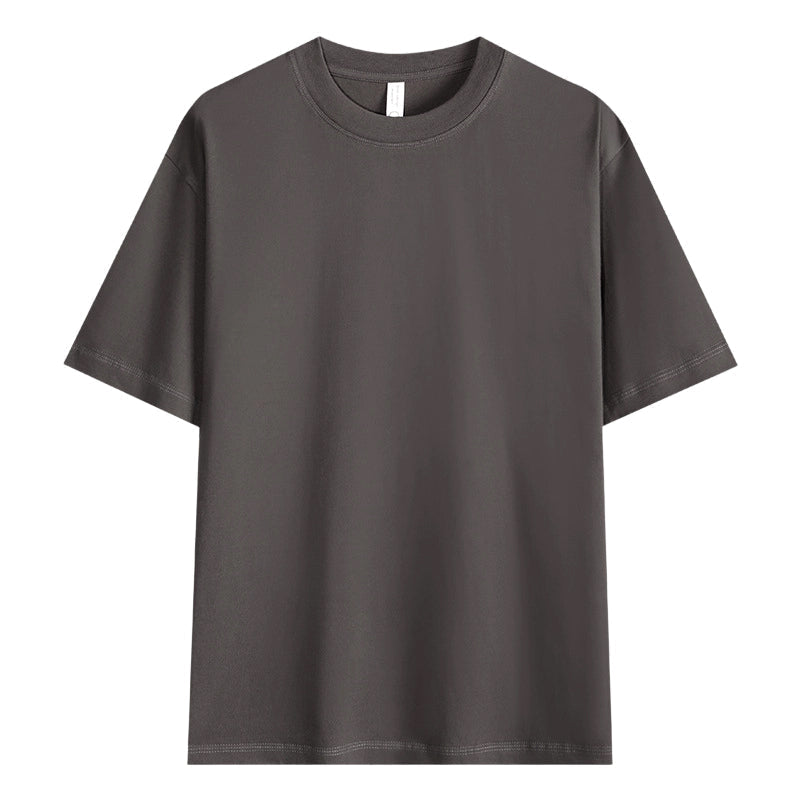 Herren T-Shirt mit überschnittenen Ärmeln in Unifarbe